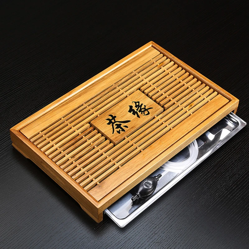 Natural bamboo solid wood tea tray drainage water storage kung fu tea set tea room board table Chinese tea room tea making tools
Natural bamboo solid wood tea tray drainage water storage kung fu tea set tea room board table Chinese tea room tea making tools