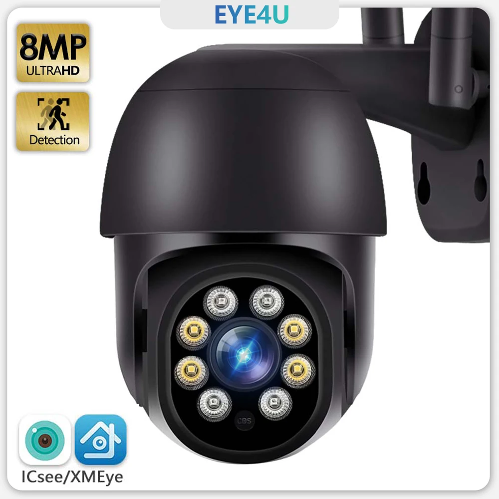 4K 8MP IP Camera Outdoor 1080P HD WiFi PTZ Security CAM Smart Home Surveillance CCTV System AI Tracking P2P IP66 ICsee Alexa
4K 8MP IP Camera Outdoor 1080P HD WiFi PTZ Security CAM Smart Home Surveillance CCTV System AI Tracking P2P IP66 ICsee Alexa