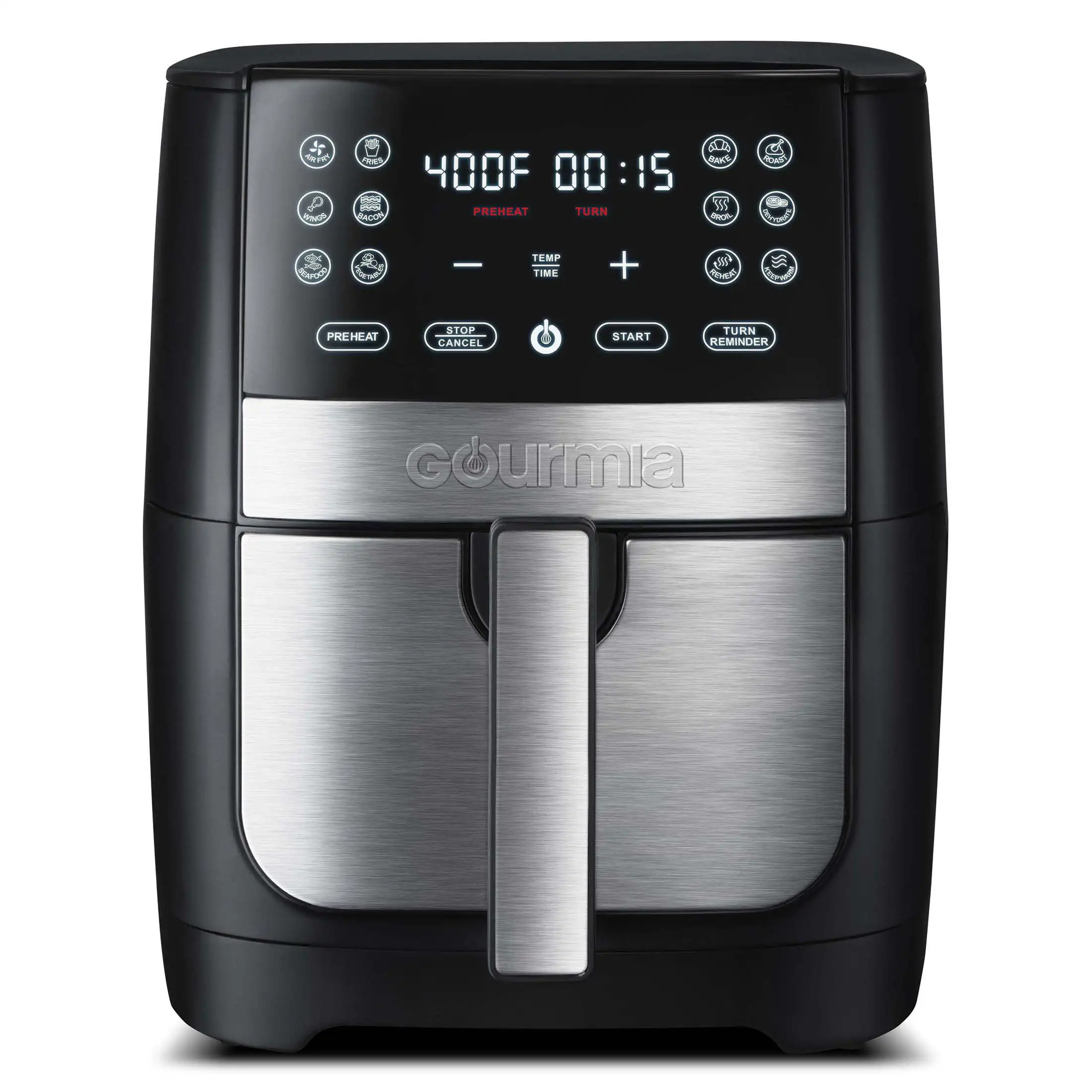 8 QT цифровая фритюрница с FryForce 360 и наведением для приготовления пищи, Черная/нержавеющая сталь, GAF826
8 QT цифровая фритюрница с FryForce 360 и наведением для приготовления пищи, Черная/нержавеющая сталь, GAF826