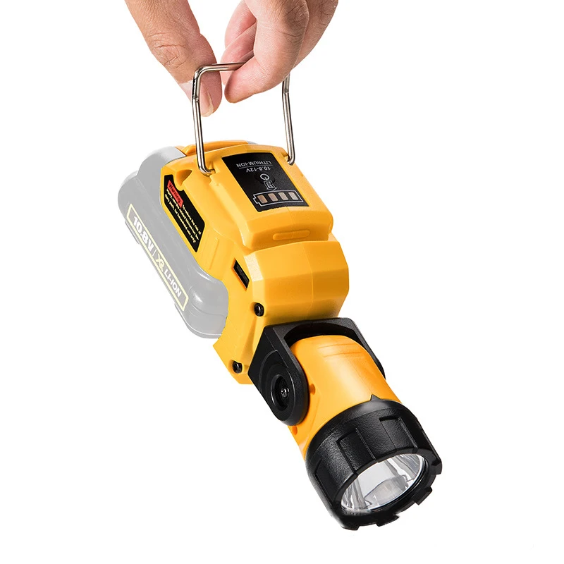 Handheld LED Worklight DCL510 Spotlight 280LM 10.8V 12V Magnet 360° Rotating Head USB DC Port Portable Lantern For DeWaltBattery
Handheld LED Worklight DCL510 Spotlight 280LM 10.8V 12V Magnet 360° Rotating Head USB DC Port Portable Lantern For DeWaltBattery