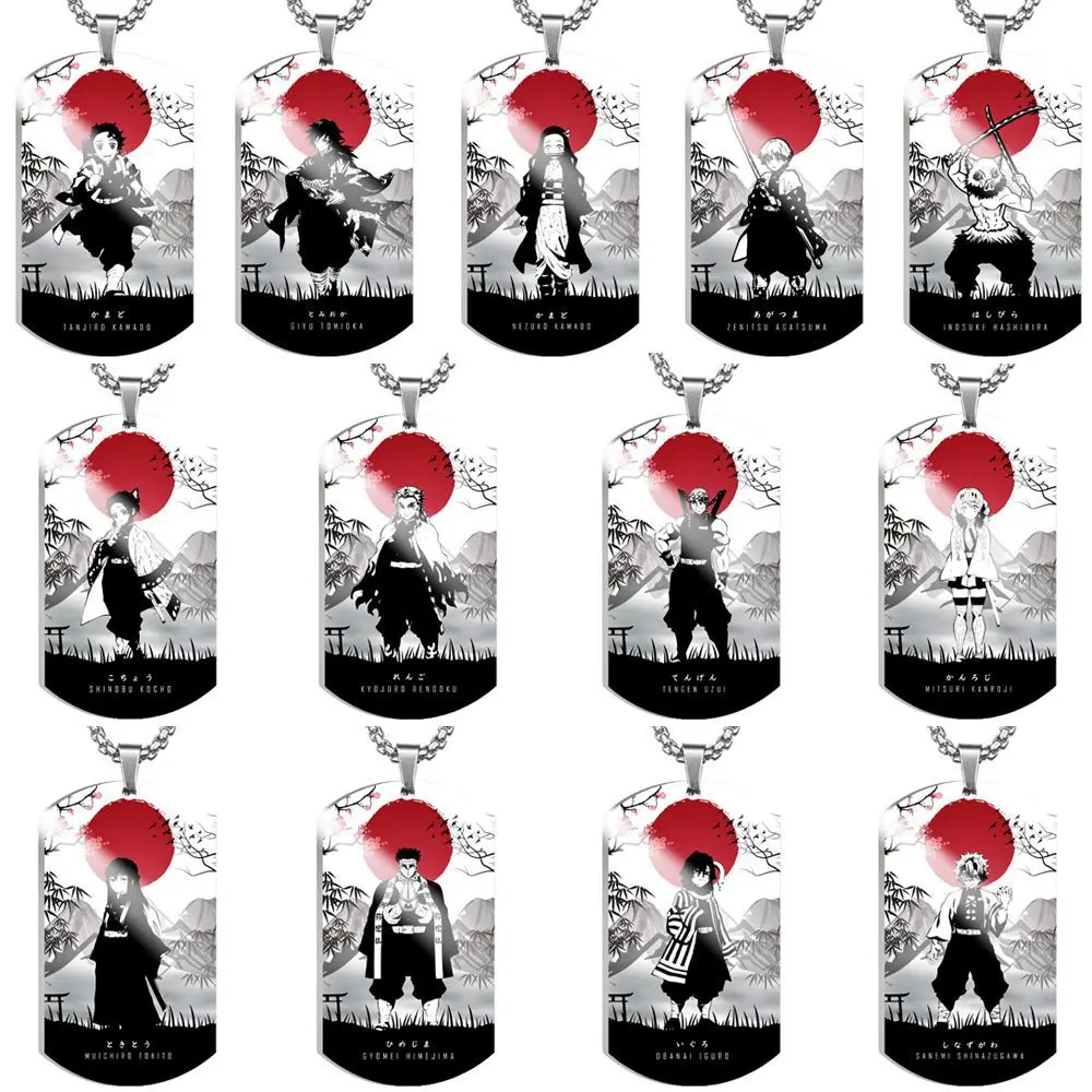 Demon Slayer: Kimetsu No Yaiba Kamado Tanjirou Tokitou Muichirou Stainless Steel Color Printing Necklace Pendant Key Chain Tag
Demon Slayer: Kimetsu No Yaiba Kamado Tanjirou Tokitou Muichirou Stainless Steel Color Printing Necklace Pendant Key Chain Tag