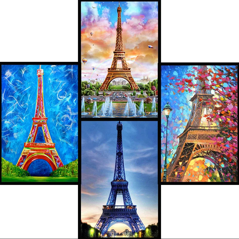 Full diamond 5D DIY diamond embroidery Paris Eiffel Tower diamond painting cross stitch inlaid jewelr
Full diamond 5D DIY diamond embroidery Paris Eiffel Tower diamond painting cross stitch inlaid jewelr