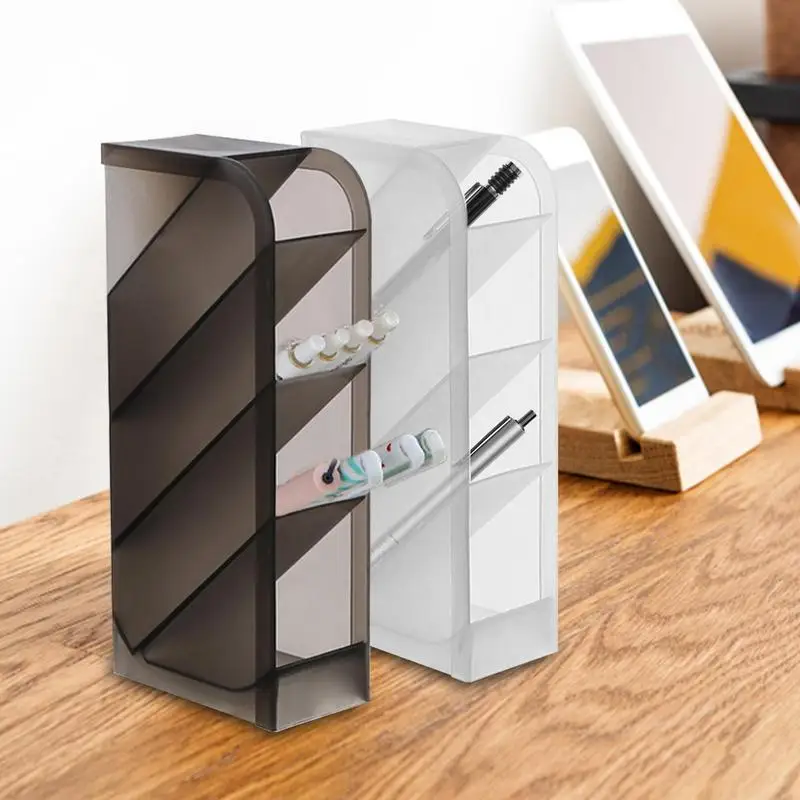 4 Grid Pen Organizer Creative Multifunctional Desktop Pen Holder Makeup Stationery Storage Box School Office Accessories
4 Grid Pen Organizer Creative Multifunctional Desktop Pen Holder Makeup Stationery Storage Box School Office Accessories