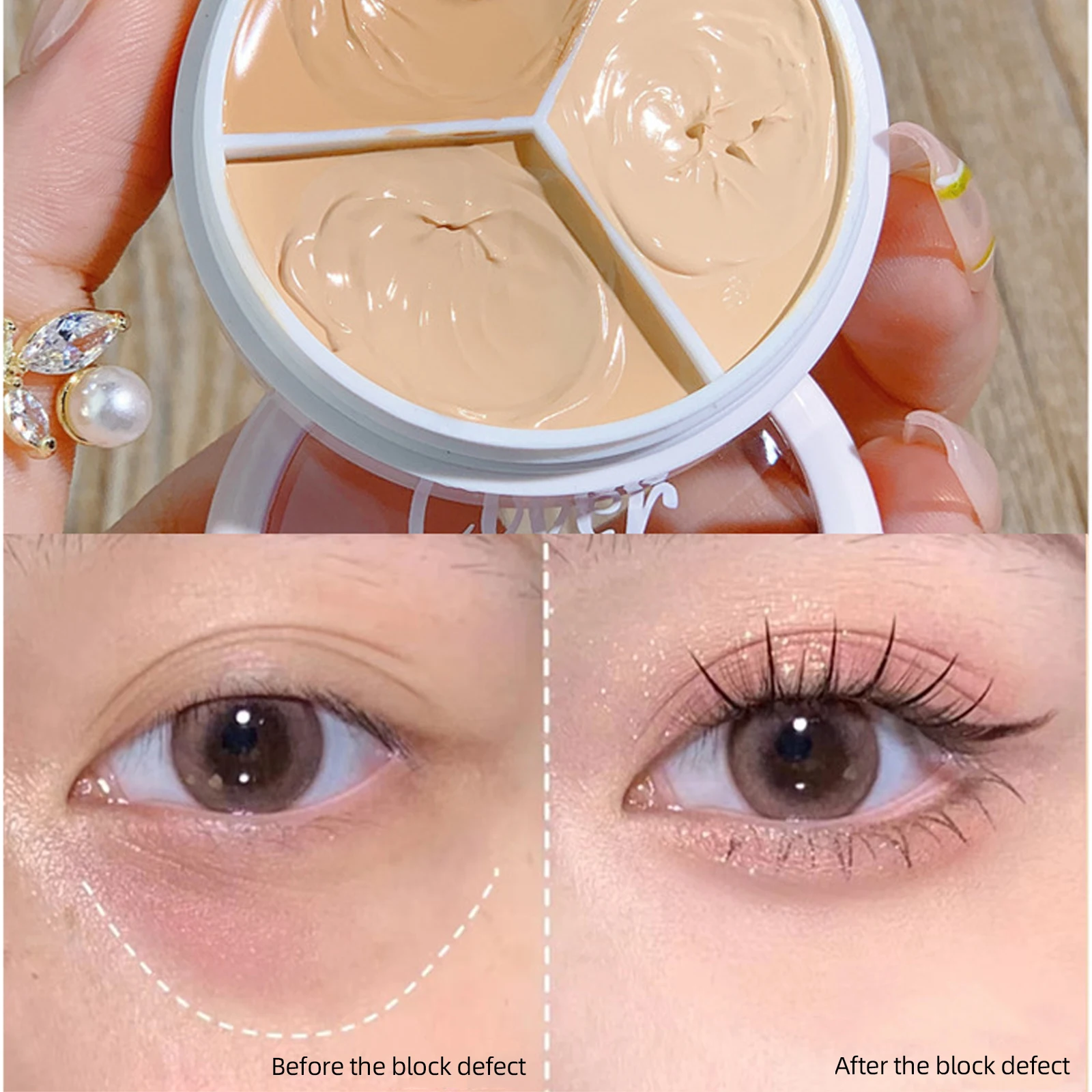 3 Color Facial Concealer Palette Foundation Cream Full Coverage For All Skin Face Makeup Cover Dark Circles Acne Pores Cream
3 Color Facial Concealer Palette Foundation Cream Full Coverage For All Skin Face Makeup Cover Dark Circles Acne Pores Cream