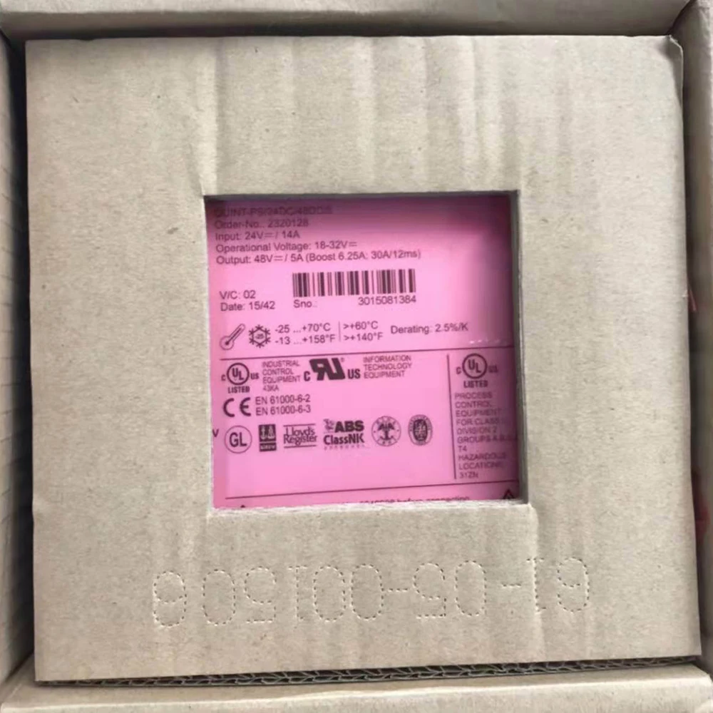 Новинка для Феникса 2320128 QUINT-PS/24DC/48DC/5 quint POWER DC/DC преобразователь 48VDC/5A Высокое качество Быстрая доставка
Новинка для Феникса 2320128 QUINT-PS/24DC/48DC/5 quint POWER DC/DC преобразователь 48VDC/5A Высокое качество Быстрая доставка