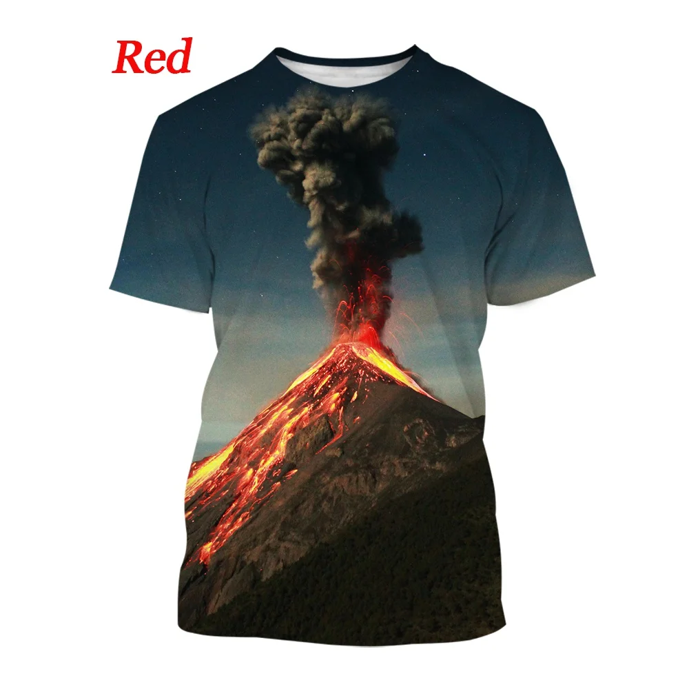 Summer New Fashion Volcano Personality 3d Printing T-shirt Men and Women Casual Loose Cool Short-sleeved T-shirt
Summer New Fashion Volcano Personality 3d Printing T-shirt Men and Women Casual Loose Cool Short-sleeved T-shirt