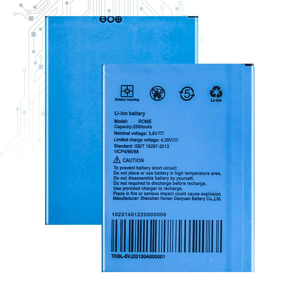 

ROME X 2500mAh Mobile Phone Battery For UMI ROMEX Batteria + Tracking Number