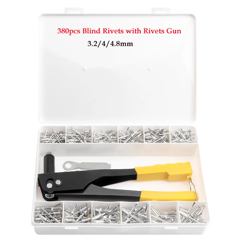 380/200/120/60 шт. набор сверхмощных клепок, набор ручных клепок, клещи для заклепок, пистолет «сделай сам», заклепки, гайки, автомобильные инструменты
380/200/120/60 шт. набор сверхмощных клепок, набор ручных клепок, клещи для заклепок, пистолет «сделай сам», заклепки, гайки, автомобильные инструменты