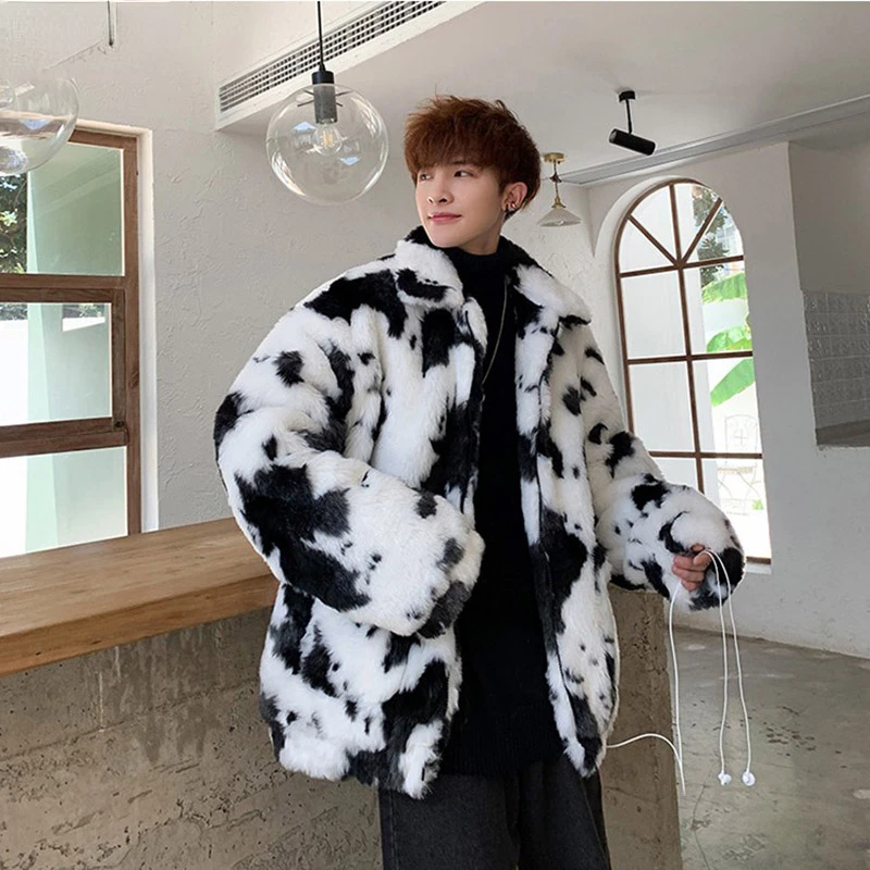 Winter 2022 New Men Faux Fur Pattern Coat Jacket Male Fashion Loose Warm Coat Male Streetwear Thicken Outwear Oversize X36
Winter 2022 New Men Faux Fur Pattern Coat Jacket Male Fashion Loose Warm Coat Male Streetwear Thicken Outwear Oversize X36