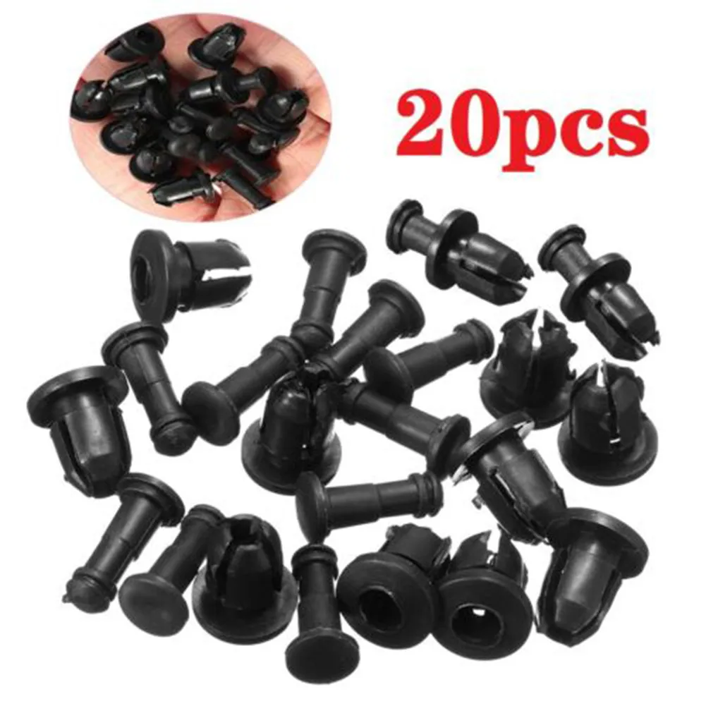 

20pcs Auto Fastener Fairing Clips For Honda Blackbird CBR1100 Pan-European ST 1300 Car Body Fastener Nylon Clip Car Accessories