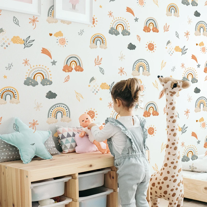 Self-adhesive PVC Wall Sticker,Creative Cartoon Graphic Waterproof Wall Decal For Living Room Cartoon Rainbow Green Plant
Self-adhesive PVC Wall Sticker,Creative Cartoon Graphic Waterproof Wall Decal For Living Room Cartoon Rainbow Green Plant