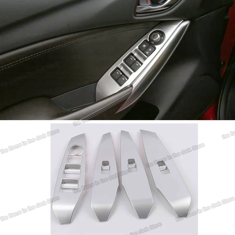 Matt Silver Car Window switch Control Panel Trims for Mazda6 Atenza Mazda 6 2014 2015 2016 2012 2013 Decoration interior auto
Matt Silver Car Window switch Control Panel Trims for Mazda6 Atenza Mazda 6 2014 2015 2016 2012 2013 Decoration interior auto
