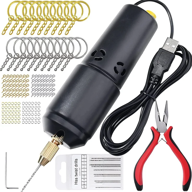 Electric Resin Drill,for Resin Casting Molds,Electrical Pin Vise Kit with 10Pc Drill Bits for Resin Art Jewelry Keychain
Electric Resin Drill,for Resin Casting Molds,Electrical Pin Vise Kit with 10Pc Drill Bits for Resin Art Jewelry Keychain