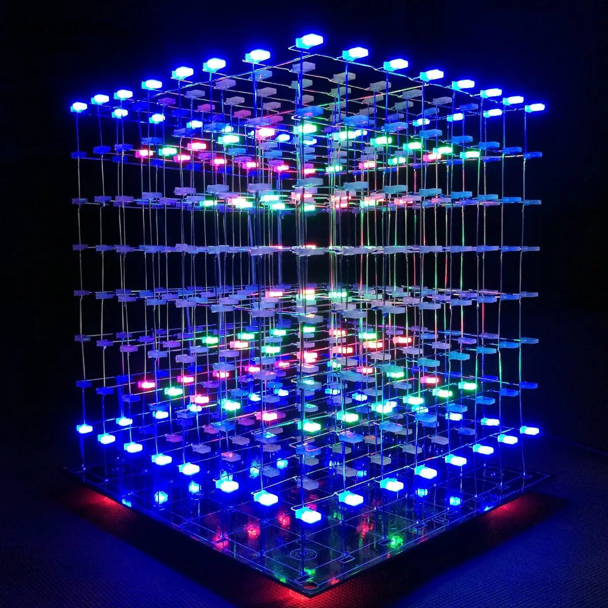 iCube Smart 8x8x8 3D Led Cube Kit Tricolor Animation WIFI APP Change Word LED Electronic DIY Teenagers Learning
iCube Smart 8x8x8 3D Led Cube Kit Tricolor Animation WIFI APP Change Word LED Electronic DIY Teenagers Learning