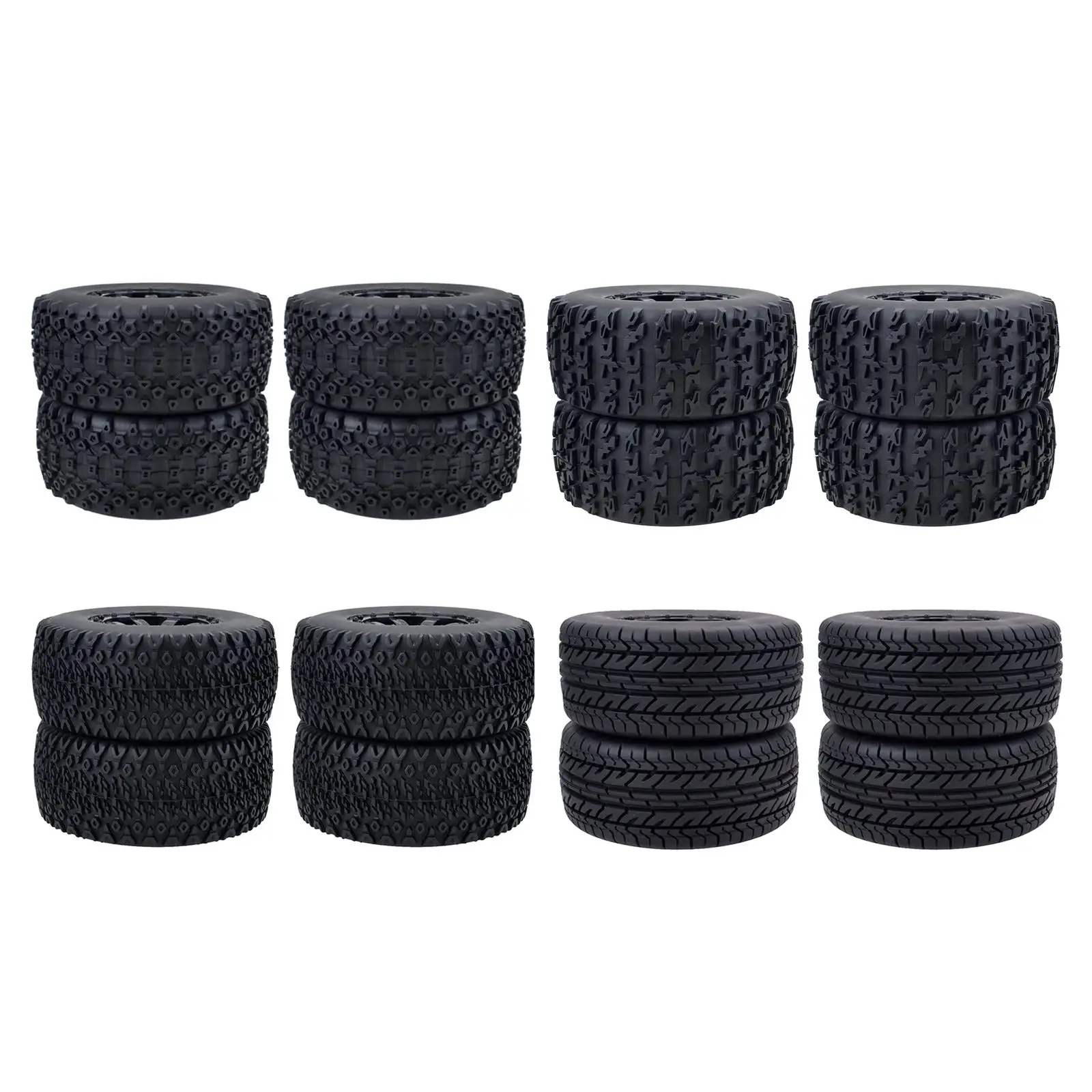 110mm Tyre Set 4Pcs Wheel Rim & Rubber Tires for 1/10 RC Crawler Short Course Truck Car Parts
110mm Tyre Set 4Pcs Wheel Rim & Rubber Tires for 1/10 RC Crawler Short Course Truck Car Parts