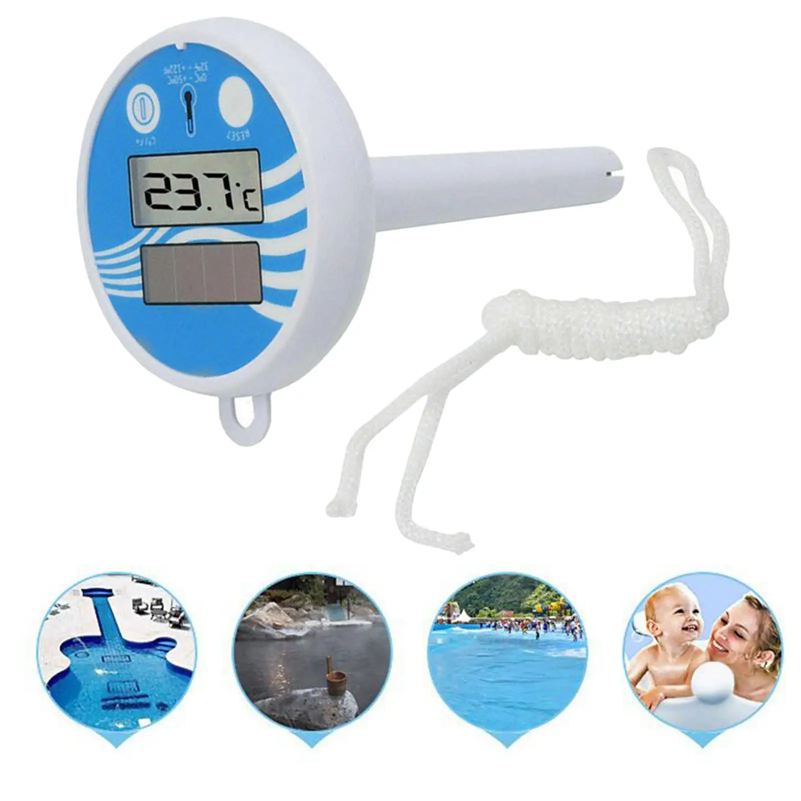 Floating Swimming Pool Thermometer Digital for Spa Hot Tub Indoor Outdoor 
Floating Swimming Pool Thermometer Digital for Spa Hot Tub Indoor Outdoor