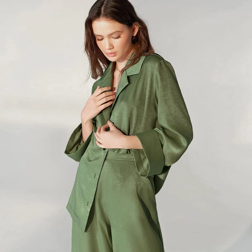 Hiloc Fashion Women Pajamas With Pants Loose Sleepwear Patchwork Long Sleeve Set Woman 2 Pieces 2022 Trouser Suits Spring Pajama
Hiloc Fashion Women Pajamas With Pants Loose Sleepwear Patchwork Long Sleeve Set Woman 2 Pieces 2022 Trouser Suits Spring Pajama