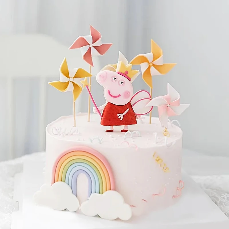 Cartoon Pink Piggy Birthday Cake Topper Decoration Rainbow Ball Ornament Children's Day Dessert Baking Supplies Party Dress Up
Cartoon Pink Piggy Birthday Cake Topper Decoration Rainbow Ball Ornament Children's Day Dessert Baking Supplies Party Dress Up