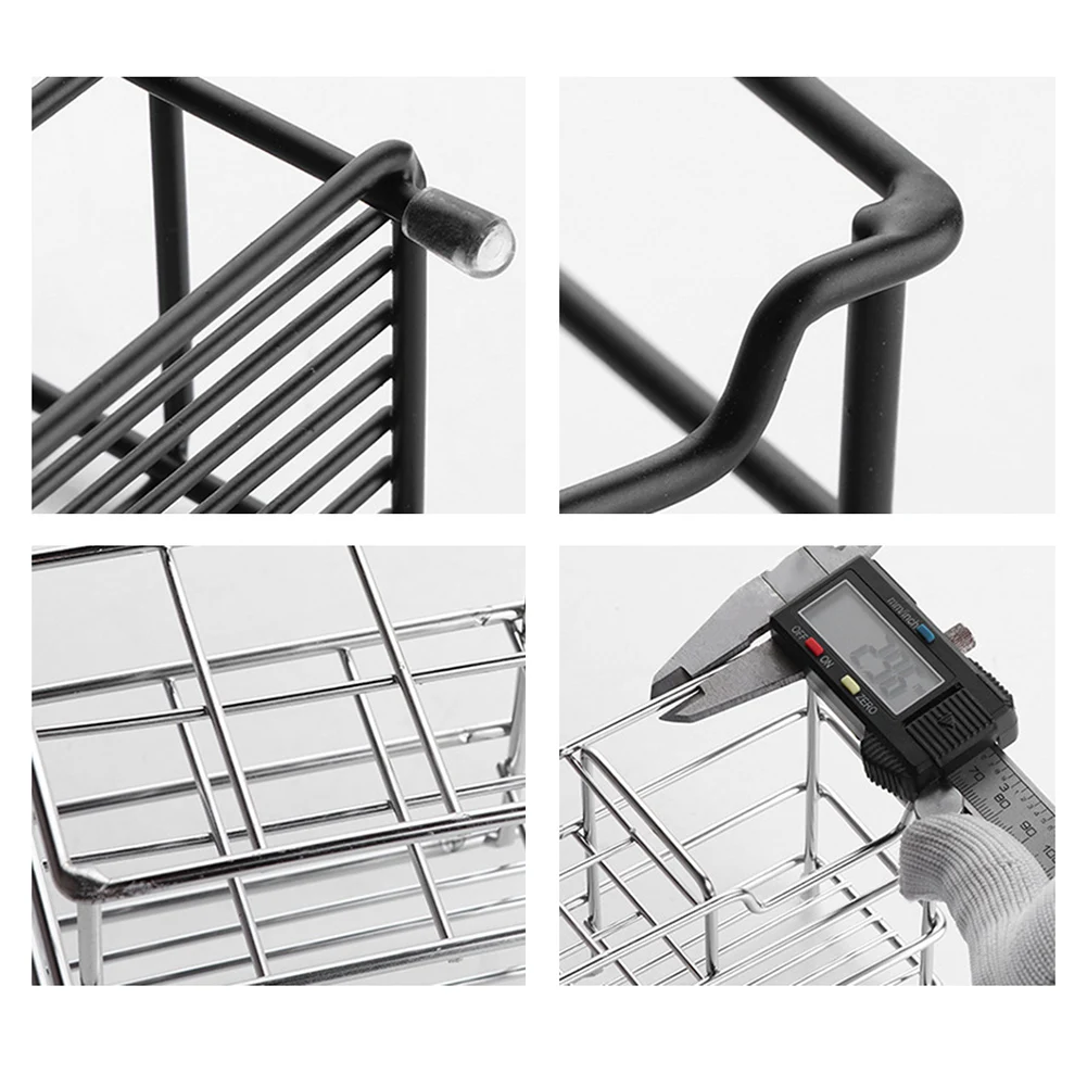 Storage Rack Toothbrush Holder Wavy Design Welding 1pc Bathroom Accessories Black Home Storage Stainless Steel
Storage Rack Toothbrush Holder Wavy Design Welding 1pc Bathroom Accessories Black Home Storage Stainless Steel