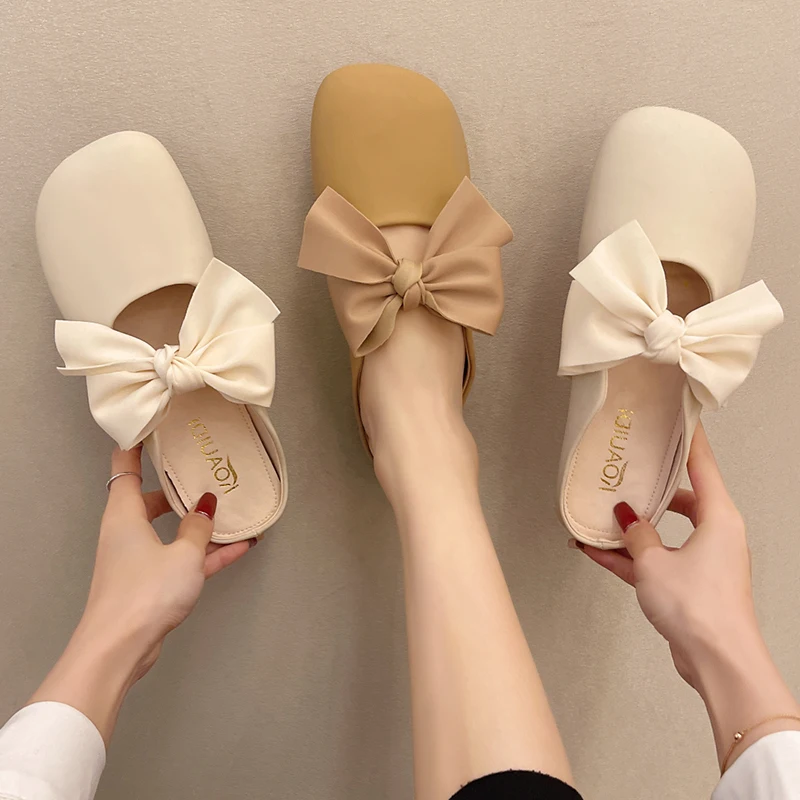 Shoes Women Slippers Casual Butterfly-Knot Slides Cover Toe Pantofle Low Soft Luxury Summer Flat 2022 Fashion Butterfly-knot PU
Shoes Women Slippers Casual Butterfly-Knot Slides Cover Toe Pantofle Low Soft Luxury Summer Flat 2022 Fashion Butterfly-knot PU
