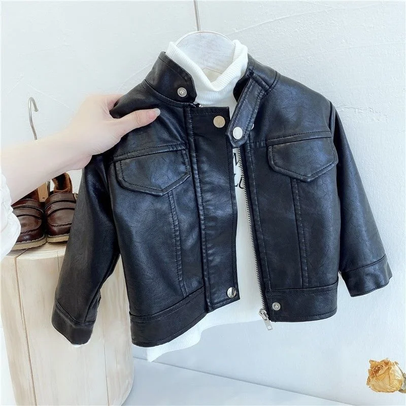 Boys Coat Jacket Cotton Outerwear Overcoat 2023 Black PU Spring Autumn Windproof Children's Warm Clothing
Boys Coat Jacket Cotton Outerwear Overcoat 2023 Black PU Spring Autumn Windproof Children's Warm Clothing