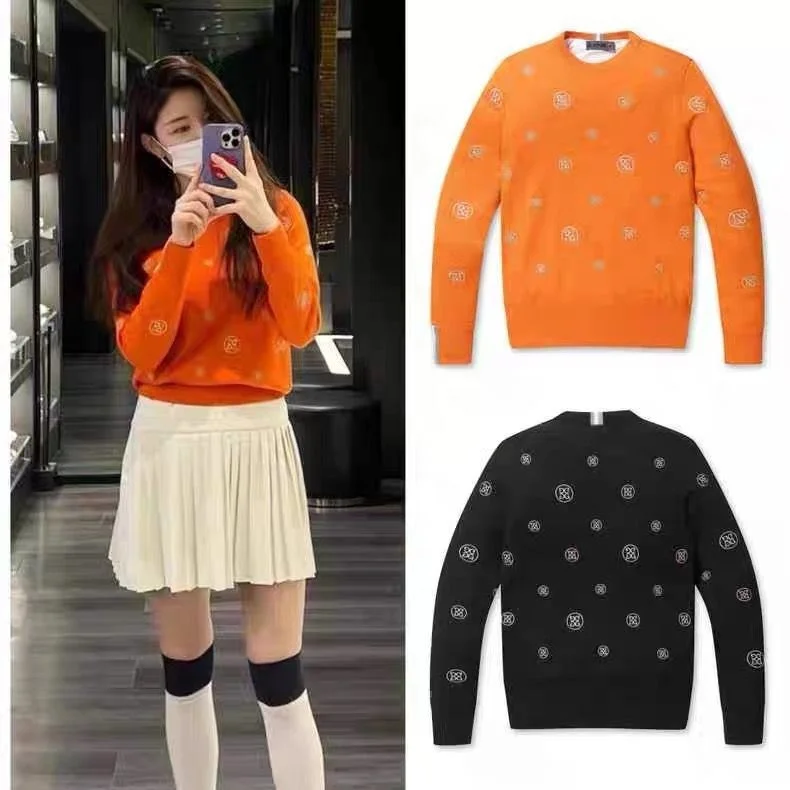2022 new golf sweater women's golf long-sleeved sweater orange pure wool material
2022 new golf sweater women's golf long-sleeved sweater orange pure wool material