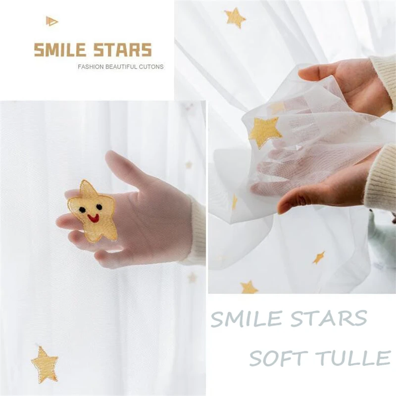 Star Tulle Curtains Embroidered White Curtain For Living Room For Bedroom Children Drapes For Windows Home Decor Custom Cortinas
Star Tulle Curtains Embroidered White Curtain For Living Room For Bedroom Children Drapes For Windows Home Decor Custom Cortinas