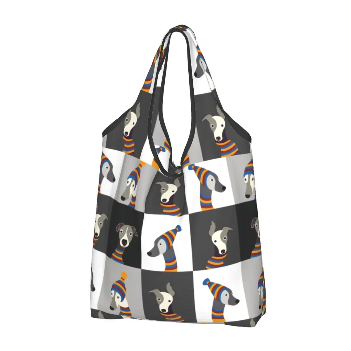 Cartoon Greyhound Whippet Dog Grocery Shopping Tote Bags Women Fashion Sighthound Hound Shopper Shoulder Bags Large Handbag
Cartoon Greyhound Whippet Dog Grocery Shopping Tote Bags Women Fashion Sighthound Hound Shopper Shoulder Bags Large Handbag