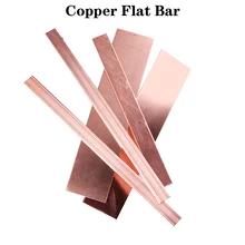 1pc Copper Flat Bar Plate 99.9% Cu Metal Strip DIY Material Thickness 1/1.5/2/3/4/5mm Length 250mm Copper Bus Bar