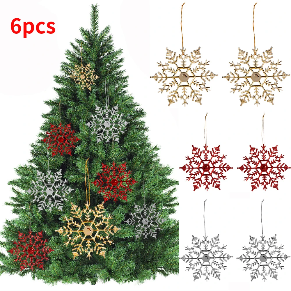 6 шт., пластиковые украшения для рождественской елки 
6 шт., пластиковые украшения для рождественской елки