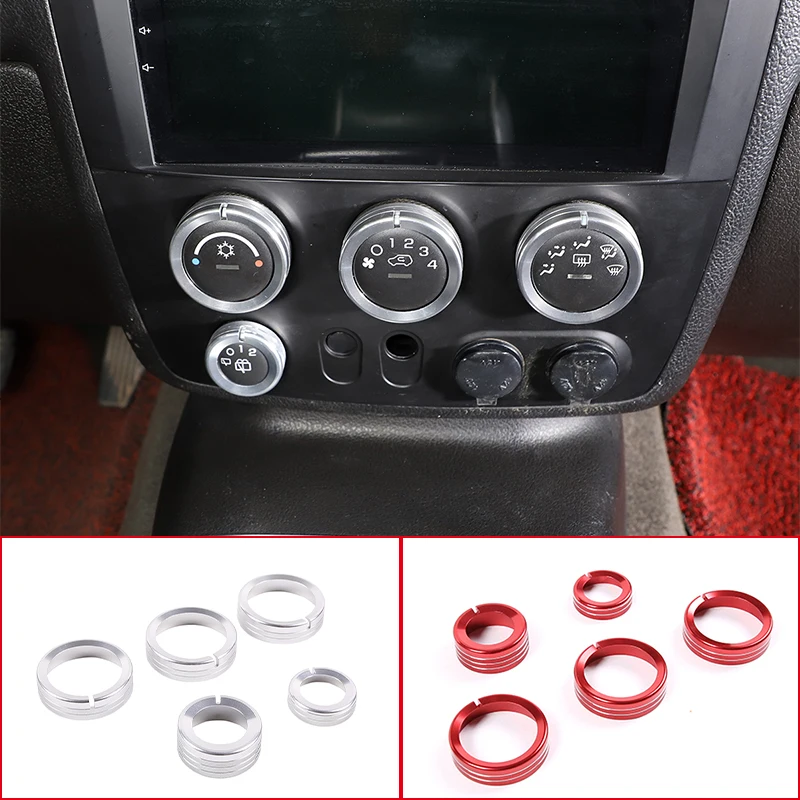 5pcs Car Center Console Switch Button Trim Air Conditioner Control Knob Cover Ring Case For Hummer H3 2005 -2009 Auto Accessorie
5pcs Car Center Console Switch Button Trim Air Conditioner Control Knob Cover Ring Case For Hummer H3 2005 -2009 Auto Accessorie