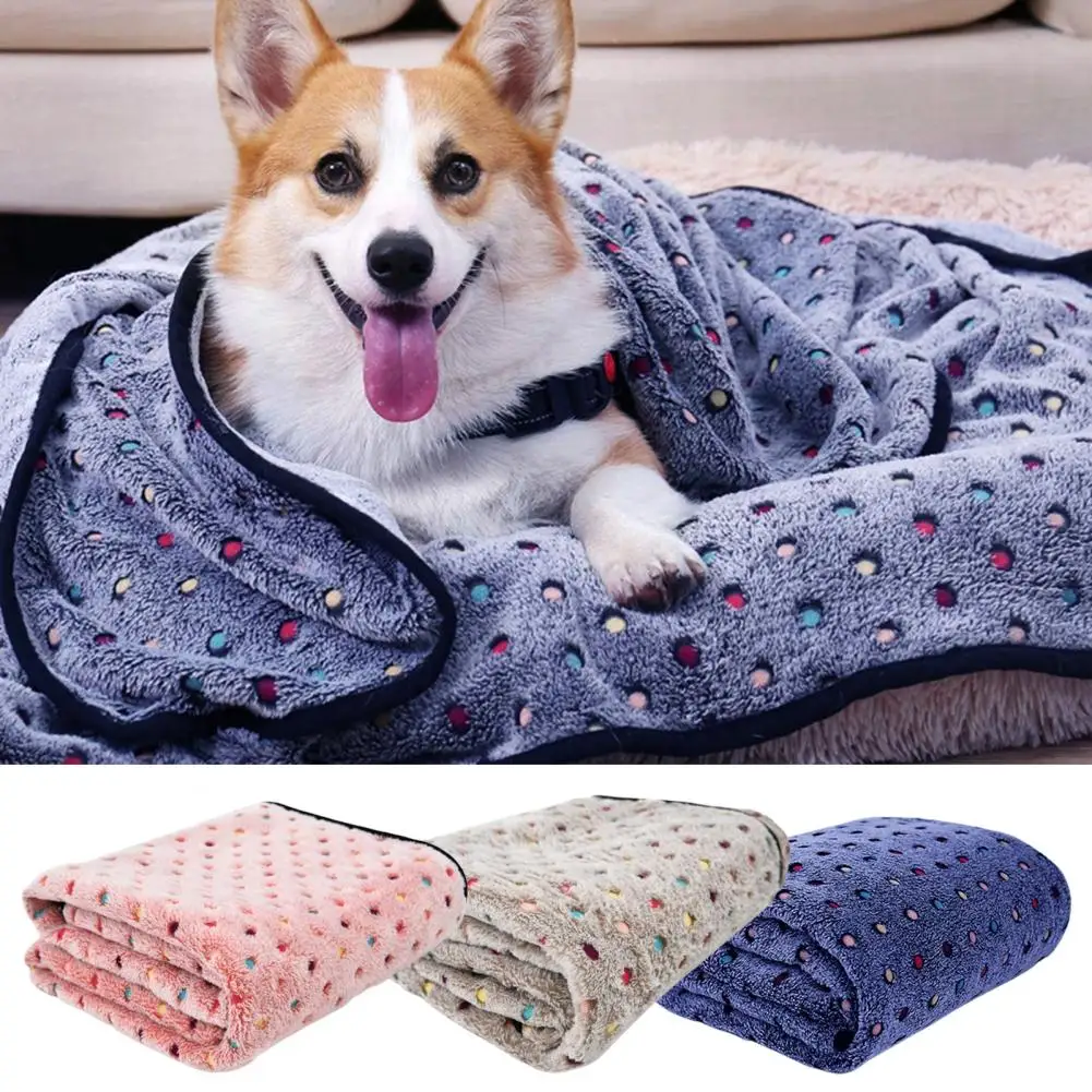 Pet Bed Multipurpose Soft Durable Hemming Comfortable Flannel Keep Warm Polyester Polka Dot Print Dog Blanket for Kitten
Pet Bed Multipurpose Soft Durable Hemming Comfortable Flannel Keep Warm Polyester Polka Dot Print Dog Blanket for Kitten