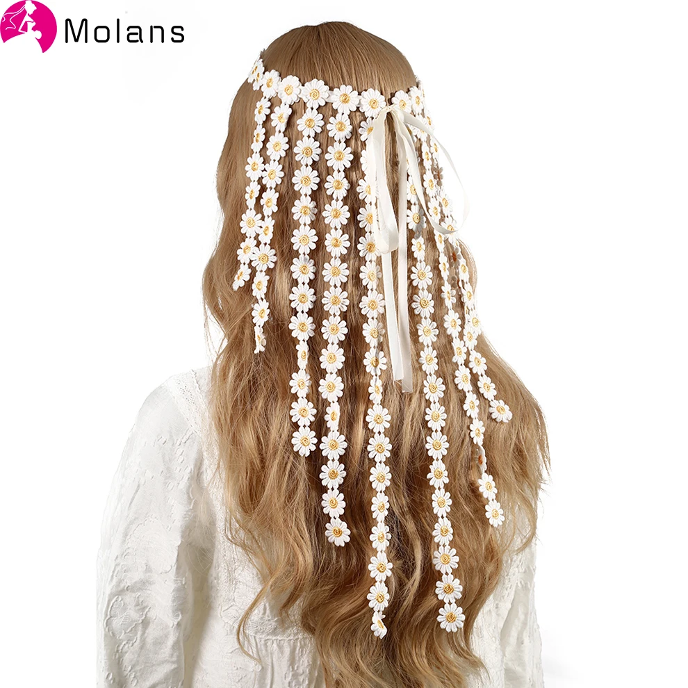 Molans New Daisy Streamer Hairband Women Fashion Sweet Girl Headdress Headdress Performance Hair Accessories
Molans New Daisy Streamer Hairband Women Fashion Sweet Girl Headdress Headdress Performance Hair Accessories