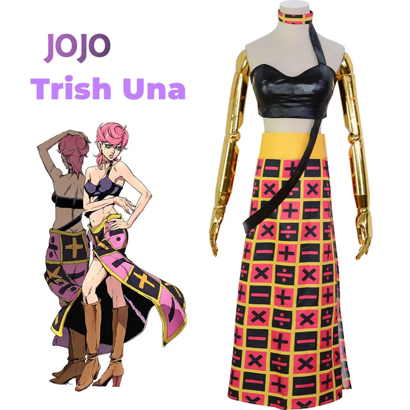 Anime JoJo's Bizarre Adventure Cosplay Jumpsuit Trish Una Skirt Narancia Ghirga Jolyne Cujoh Cosplay Halloween Party Costume
Anime JoJo's Bizarre Adventure Cosplay Jumpsuit Trish Una Skirt Narancia Ghirga Jolyne Cujoh Cosplay Halloween Party Costume