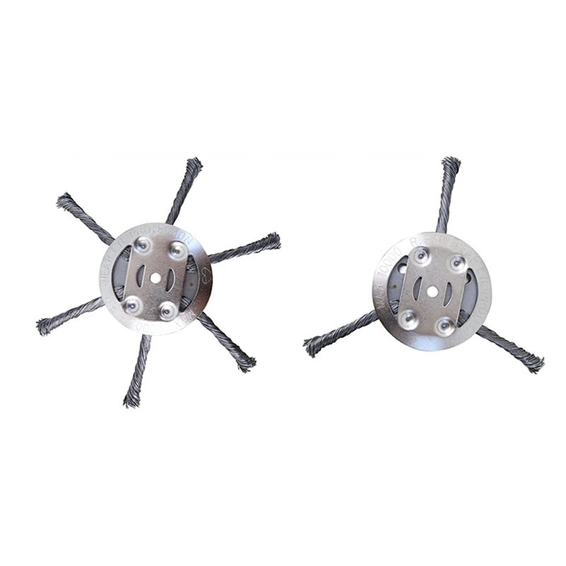 6 Inch Steel Wire Grass Trimmer Heads Grass Strimmer Steel Wire Wheel (Silver,2 Pcs)
6 Inch Steel Wire Grass Trimmer Heads Grass Strimmer Steel Wire Wheel (Silver,2 Pcs)