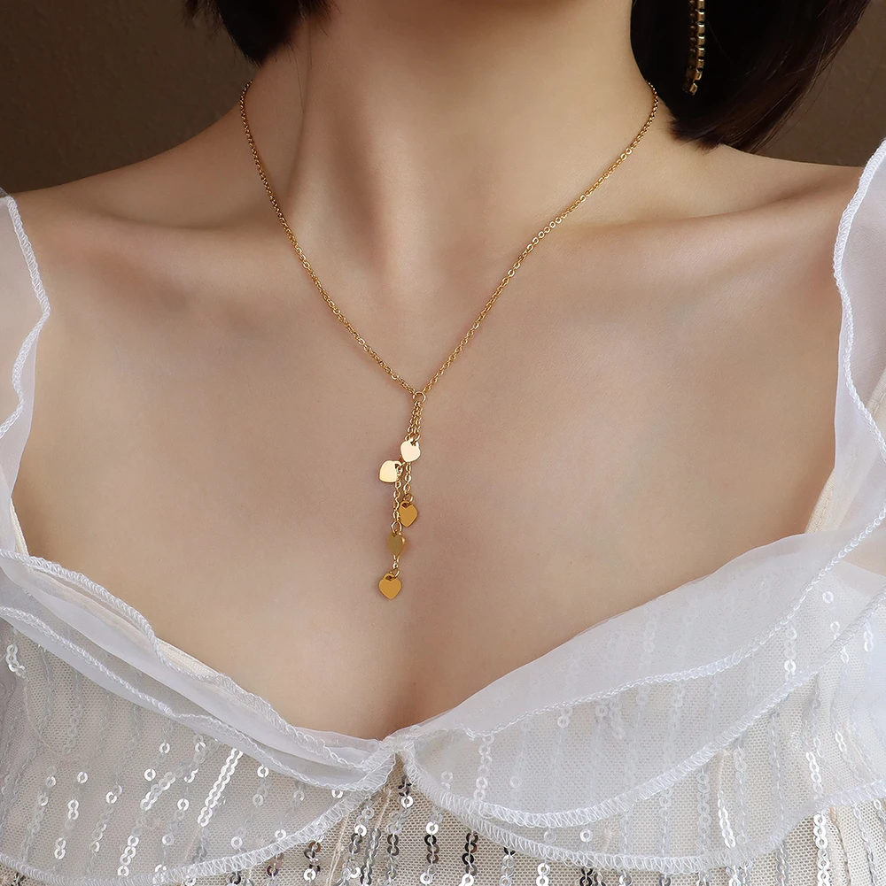 Ins Fashion Peach Heart Tassel Love Pendant Necklace Temperament Chain Women's Festival Jewelry Gift
Ins Fashion Peach Heart Tassel Love Pendant Necklace Temperament Chain Women's Festival Jewelry Gift