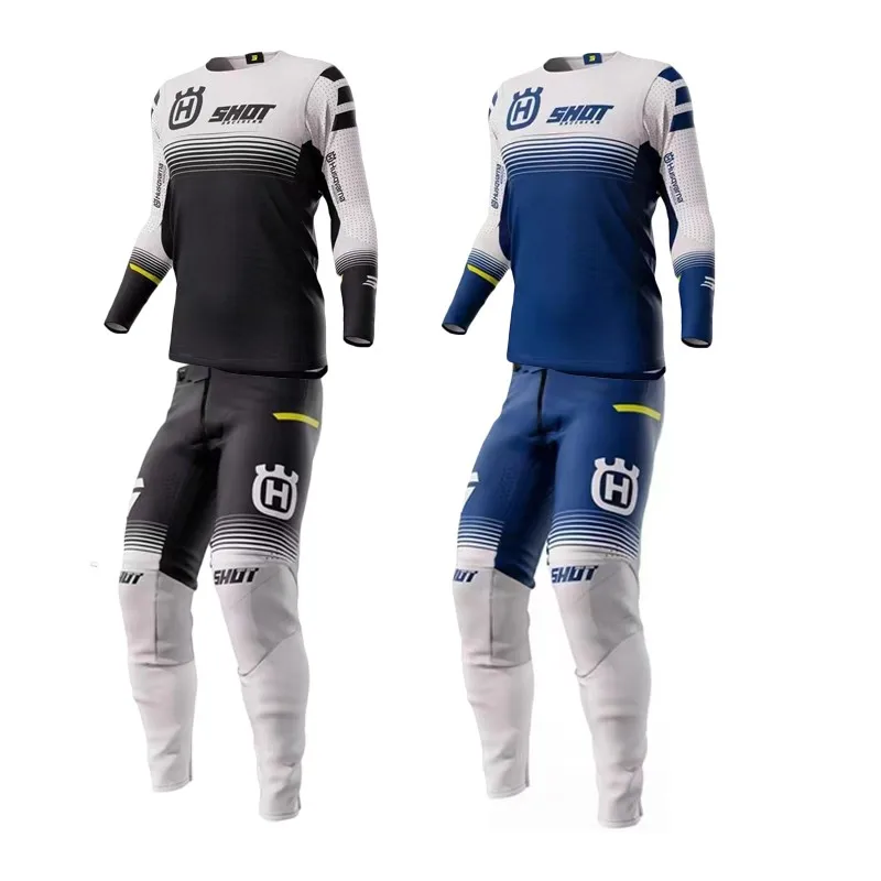 

2023 Motocross Racing Gear Set Flexair Mach MTB MX ATV Jersey Pants Mountain Bicycle Offroad Mens Kits Motorbike Suit