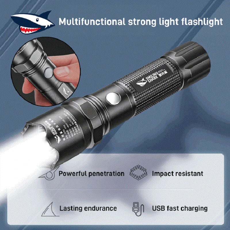 Outdoor Portable Aluminum Alloy Flashlight High-Brightness Long-Range Flashlight Long Battery Life Strong Light Flashlight
Outdoor Portable Aluminum Alloy Flashlight High-Brightness Long-Range Flashlight Long Battery Life Strong Light Flashlight