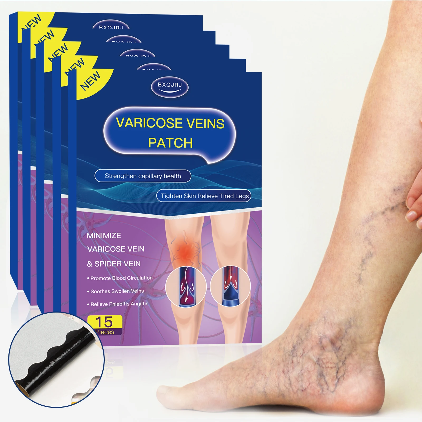 

Varicose Veins Vasculitis Patch Relief Leg Vasculitis Spider Varicose Vein For Legs Improve Blood Foot Health Care