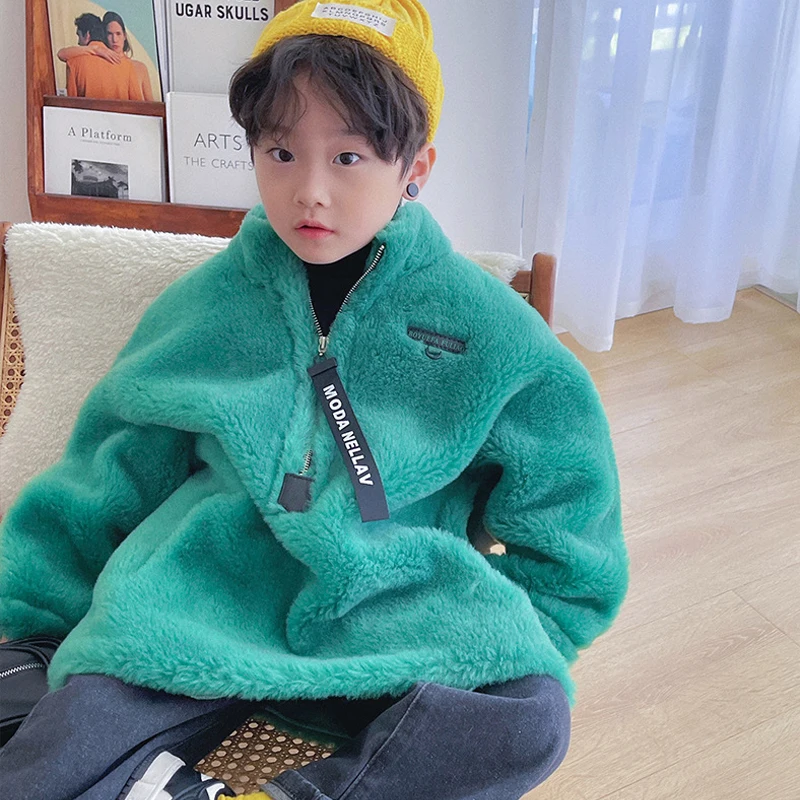 2022 Casual Warm Kids Overcoats Windproof Thick Boys Coats Winter Wool Baby Girls Fur Jackets Outdoor Teen Children Windbreakers
2022 Casual Warm Kids Overcoats Windproof Thick Boys Coats Winter Wool Baby Girls Fur Jackets Outdoor Teen Children Windbreakers