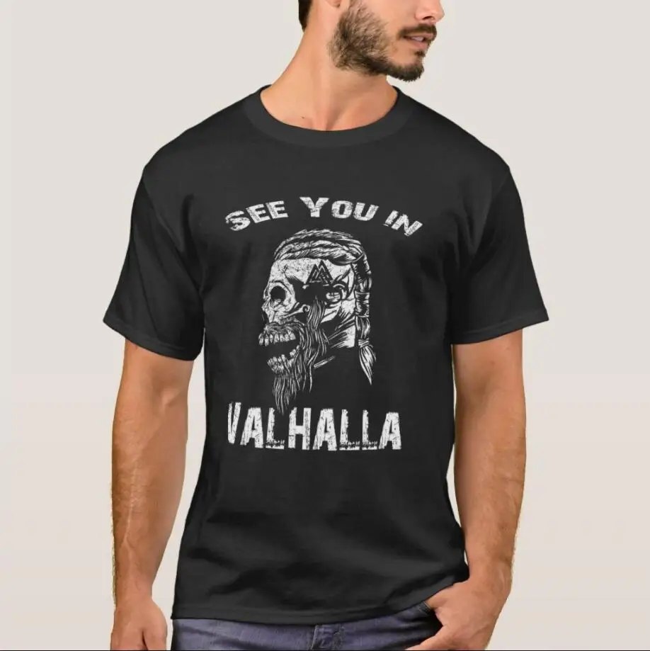 Viking Nordic Celtic Warrior Odins Sea You In Valh Men T-Shirt Summer Short Sleeve Casual 100% Cotton Shirts Men Clothing
Viking Nordic Celtic Warrior Odins Sea You In Valh Men T-Shirt Summer Short Sleeve Casual 100% Cotton Shirts Men Clothing