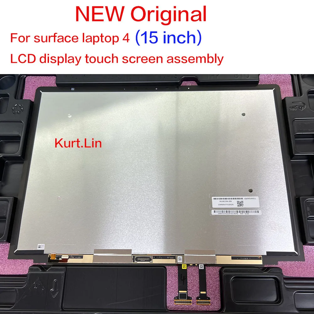 

M1082394-006 для Microsoft Surface Laptop 4, 15-дюймовый ЖК-дисплей, сенсорный экран, стеклянный датчик, дигитайзер, фотопанель в сборе