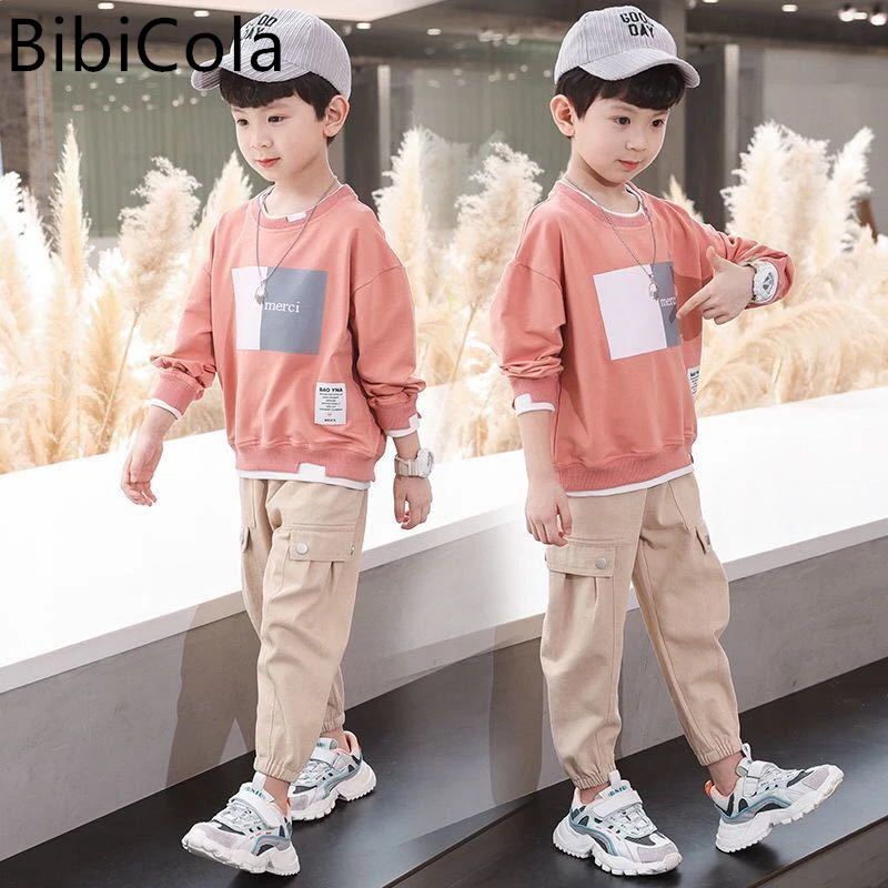 Boys sets handsome and foreign children's clothing spring autumn and winter trendy boys sweaters and winter 2 pieces
Boys sets handsome and foreign children's clothing spring autumn and winter trendy boys sweaters and winter 2 pieces