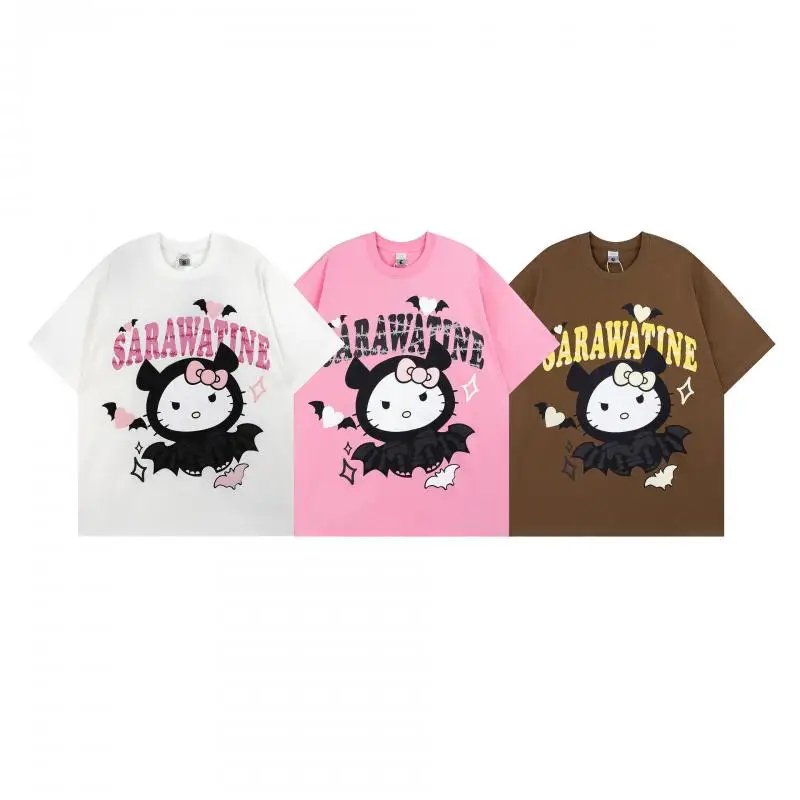 Kawaii Sanrios Hellokittys 2023 Новая женская футболка с коротким рукавом аниме мультфильм милый модный тонкий пупок вязаный короткий рукав подарок
Kawaii Sanrios Hellokittys 2023 Новая женская футболка с коротким рукавом аниме мультфильм милый модный тонкий пупок вязаный короткий рукав подарок