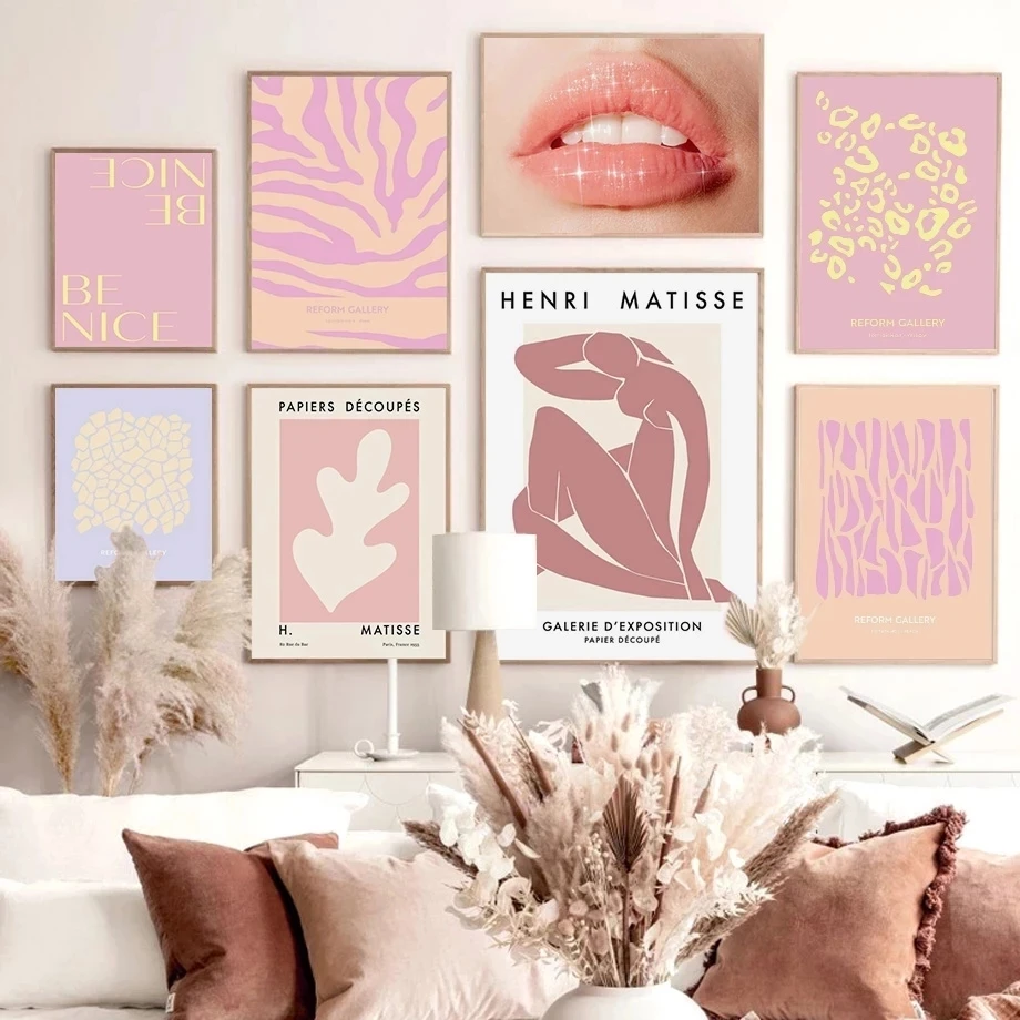 HD Prints Home Pink Abstract Poster Matisse Decor Canvas Poster Painting Wall Art Modular Picture No Framework For Living Room
HD Prints Home Pink Abstract Poster Matisse Decor Canvas Poster Painting Wall Art Modular Picture No Framework For Living Room