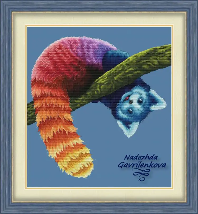 14/16/18/27/28 Top Quality Beautiful Counted Cross Stitch Kit rainbow raccoon 46-46
14/16/18/27/28 Top Quality Beautiful Counted Cross Stitch Kit rainbow raccoon 46-46