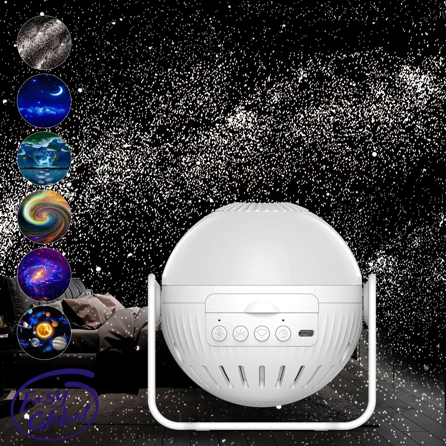 LED Star Projector Night Light 6 in 1 Planetarium Projectionr Galaxy Starry Sky Projector Lamp USB Rotating Night Lights
LED Star Projector Night Light 6 in 1 Planetarium Projectionr Galaxy Starry Sky Projector Lamp USB Rotating Night Lights