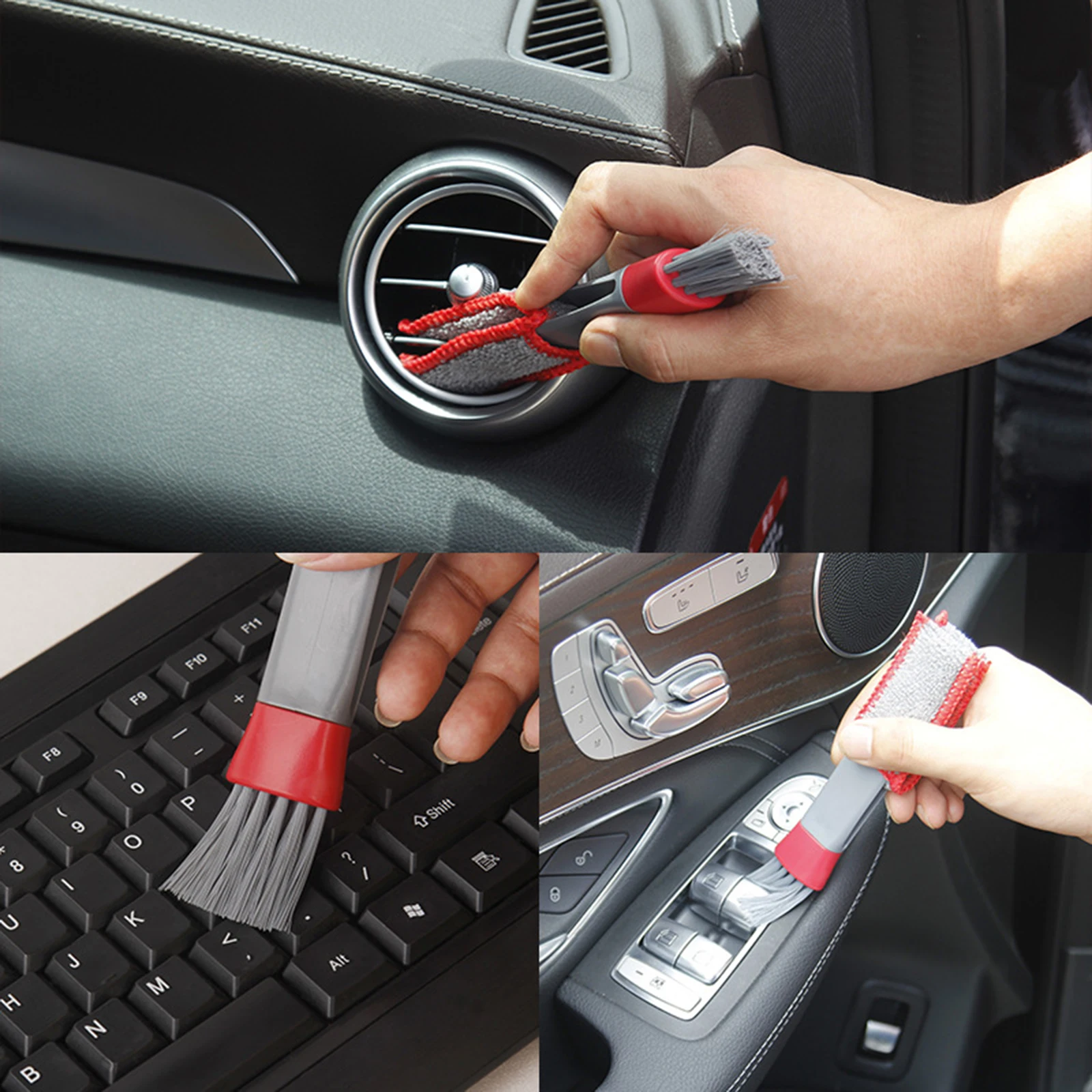 Cleaning Brush Conditioner Vent Brush Car Detailing Brush Cleaner Car Dusters/Keyboard/Air Conditioner Cleaning Kit Tools
Cleaning Brush Conditioner Vent Brush Car Detailing Brush Cleaner Car Dusters/Keyboard/Air Conditioner Cleaning Kit Tools