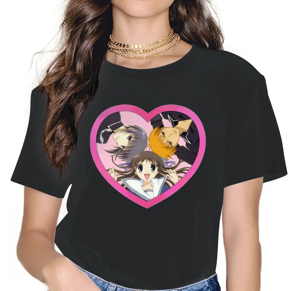 I Heart Women T Shirts Fruits Basket Anime Novelty Tees Short Sleeve Round Neck T-Shirts Pure Cotton Gift Idea Clothes
I Heart Women T Shirts Fruits Basket Anime Novelty Tees Short Sleeve Round Neck T-Shirts Pure Cotton Gift Idea Clothes