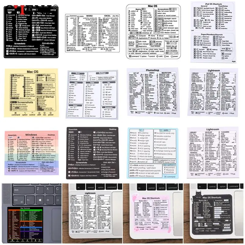 Computer Reference Keyboard Shortcut Sticker Adhesive For Windows PC Laptop Desktop For Lightroom Shortcut For Macbook Shortcut 
Computer Reference Keyboard Shortcut Sticker Adhesive For Windows PC Laptop Desktop For Lightroom Shortcut For Macbook Shortcut